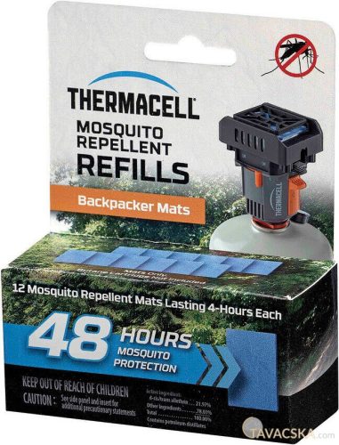 Thermacell utántöltő (48 órás) kizárólag a Backpacker -világjáró- készülék számára (nem tartalmaz bután gázpatront)