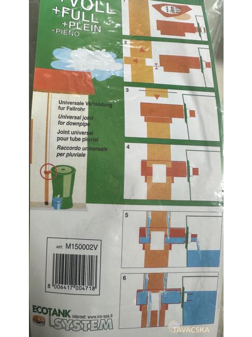Esővízgyűjtő bekötő elem