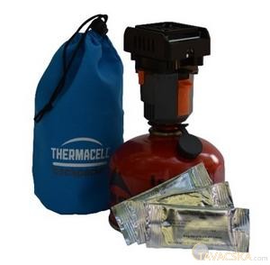 Thermacell "világjáró" készülék - mini kemping gázpalackra szerelhető /gázpalack nélkül/