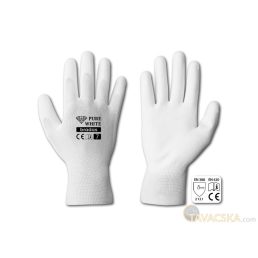Kesztyű  PURE WHITE polyuretan 11 méret