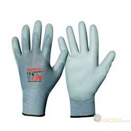 Pu bevonatú kötött kesztyű, légáteresztő méret 9