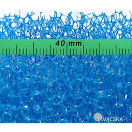   Szűrőszivacs TM10 "ritka" 80mm kék 50cmx50cmx8cm