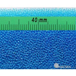 Szűrőszivacs TM45 -sűrű- 40mm kék 50cmx50cmx4cm