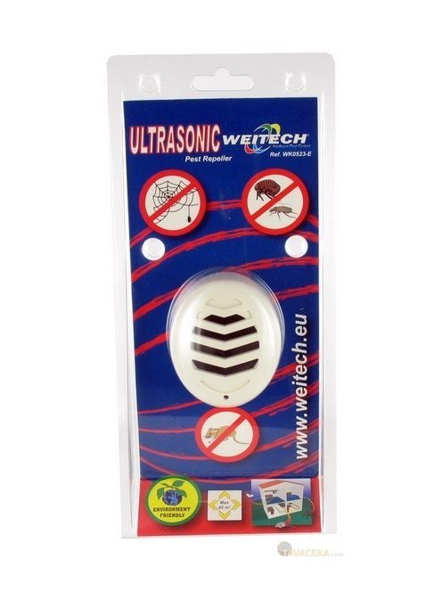 Ultrahangos kártevő riasztó 45 m2/hálózatról működik