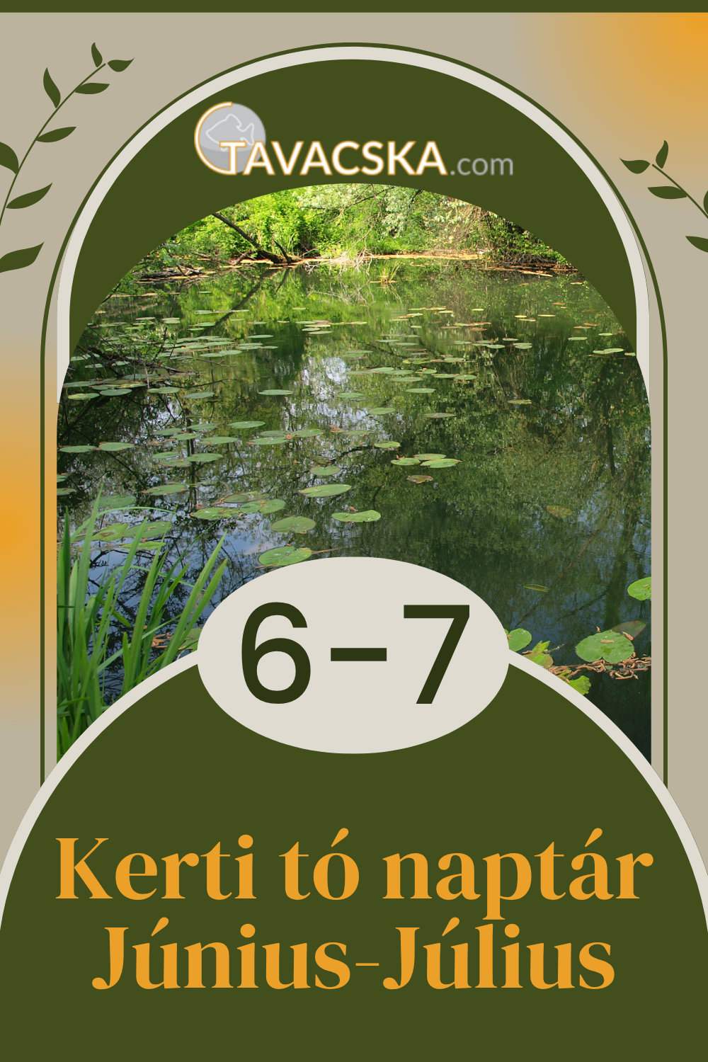 Kerti tó naptár Június-Július